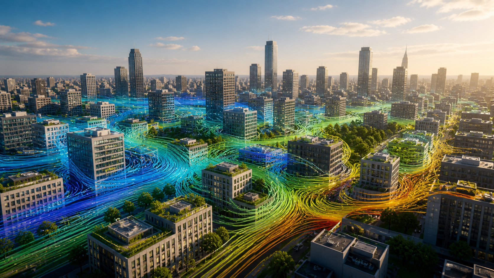 Urban fluid mechanics — representative simulation